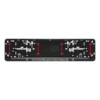Complete printed Twin-Fixx number plate holder