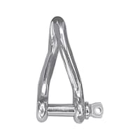 Shackle twisted stainless steel A4