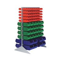 Double-sided standing shelving unit 1500