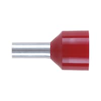 Wire end ferrule, plastic ground fault-proof cable