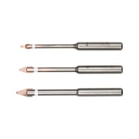 Porcelain tile drill bit multi-pack with straight shank 3&nbsp;pieces