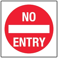 Mandatory Workplace Safety Signage No entry
