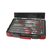 Glow plug tool set for Opel/Vauxhall M8x1-M9x1-M10x1 and M10x1.25 Opel/Vauxhall 52 pieces