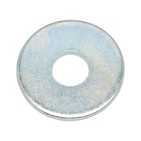 Washer with round hole Mainly for wood construction, DIN 440, zinc-plated steel, blue passivated (A2K)