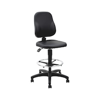 Swivel work chair BASIC with seat-stop castors