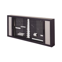 Tool holder panel with shutter