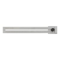 Marking gauge Made of stainless steel with hardened marking edge and millimetre graduation
