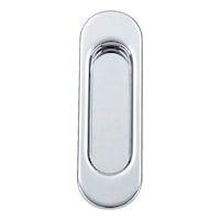 Shell-type handle f sliding doors, f recess, oval