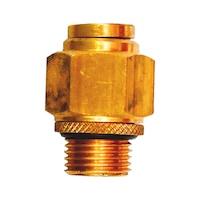 Plug connector inch pipe with male thread