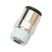 Connector pneumatic with BSPT male thread