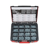 pias<SUP>® </SUP> drilling screws, pan head assortment 1603 pieces in system case 4.4.1.