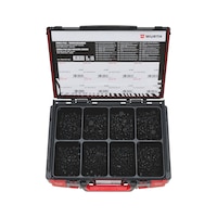 pias<SUP>®</SUP> drilling screws, pan head with collar, assortment 802 pieces in system case 4.4.1. WN 218