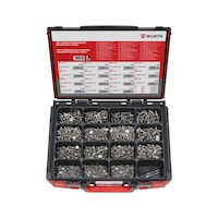 Self-tapping screws, countersunk head assortment 2,408 pieces