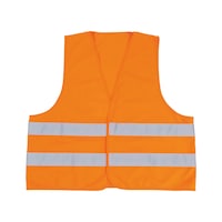 High-visibility vest with hook-and-loop fastener