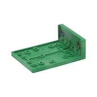 Drilling jig 3D front locking device die-cast zinc, 2D front locking device plastic