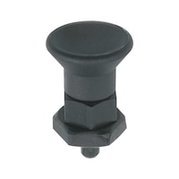 Short locking bolt without locking groove, with fine thread