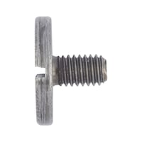 Slotted flat-head screws with large head DIN 921, steel 5.8, plain