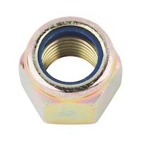 Hexagon nut with clamping piece (non-metal insert) fine thread