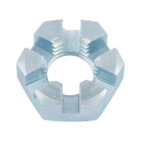 Castellated nut, low profile