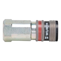 Compressed air safety coupling wSafe<SUP>®</SUP> 3000 with female thread