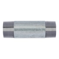 EN 10241 double pipe nipple steel zinc plated