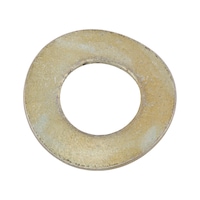 Rondella elastica, forma B DIN 137, acciaio per molle, zincato giallo (A2C), forma B, corrugata