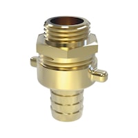 Flat-sealing standpipe fitting with wing nut 55007