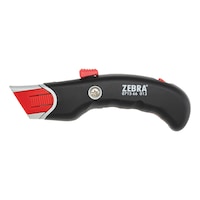 2-component safety knife With automatic, complete blade retraction and a bi-metal blade