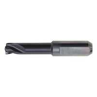 Solid carbide spot-weld drill bit with three cutting edges