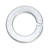 Lock washer with right-angle cross-section, shape B DIN 127, steel, zinc flake, silver (ZFSH)