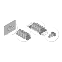 Bracket for one-way restrictor valve