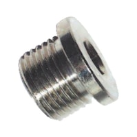 Blanking plug with flange