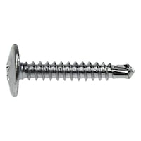 Pan head drilling screw with flange 