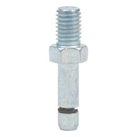 Threaded pin For furniture castors with mount type W