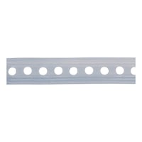 Plastic-coated punched mounting strip