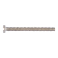 Slotted flat-head screw DIN 85, steel 4.8, nickel-plated (E2J)