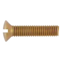 Slotted raised countersunk head screw
