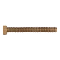 Hexagonal bolt, with thread to head and fine thread DIN 961, steel 8.8, zinc-plated, yellow chromated (A2C)