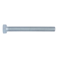 Hexagonal bolt with thread up to the head DIN 933, steel 8.8, zinc-plated, blue passivated (A2K)