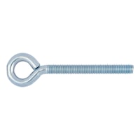 Ring screw With metric thread, zinc-plated steel, blue passivated (A2K)