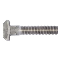 Hammer head bolt with square neck DIN 186, A2 stainless steel, plain