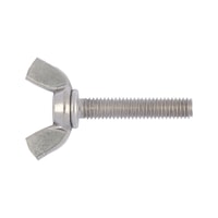 Wing screw, square wings Similar to DIN 316, A2 stainless steel, plain