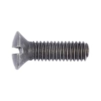 Slotted raised countersunk head screw ISO 2010, steel 4.8, plain
