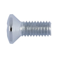 Raised countersunk head screw with H recessed head DIN 966, steel 4.8, chrome-plated (F2J)