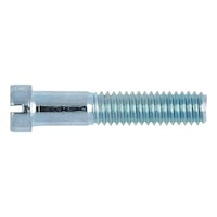 Slotted flat-head screws with small head DIN 920, steel 5.8, zinc-plated, blue passivated (A2K)