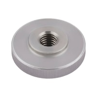 Knurled nuts, low type DIN/WN 467, steel 5, plain