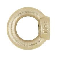 Ring nut DIN 582, steel C15E, zinc-plated yellow (A3C)