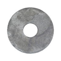 Washer with round hole, mainly for wood construction DIN 440, steel, hot-dip galvanised (hdg)