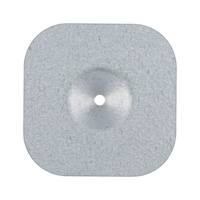 Disk for roof construction screw alu/zinc plate