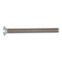 Slotted raised countersunk head screw DIN 964, A2 stainless steel, plain